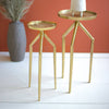 Another image of Kalalou If you've been searching for that something special to spruce up your living or guest space, search no more! This fabulous set of two antique brass aluminum cocktail tables is just what you need. (SKU# tb1). This table is available in Coffee Table Mart with Free Shipping.