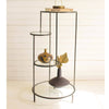 Another image of Kalalou Do you have a green thumb? Or maybe you just love collecting pretty things. Either way, this four tiered metal accent table with round glass shelves is the perfect way to display your collection.(SKU# tb1). This table is available in Coffee Table Mart with Free Shipping.