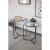 Another view of Kalalou Looking for a stylish way to update your space? Check out this set of two metal side tables with mirror tops. (SKU# tb1). This table is available in Coffee Table Mart now.