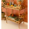 Impressive Kalalou Liven up any room with this Cane Bar Cart. It's perfect for everyday use, or for adding a touch of refinement to a library, living room, or study. (SKU# tb1). This table is available in Coffee Table Mart now. Enjoy Buy Now Pay Later.